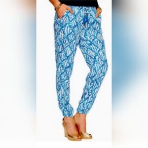 🌴Lilly Pulitzer Piper Pull On Joggers Pants With Tassels Womens XS Never Worn